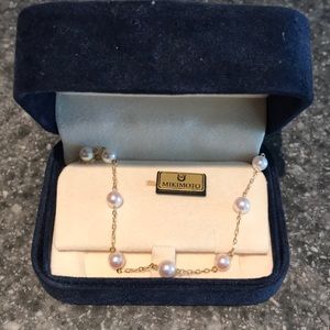 Mikimoto Pearl and Gold Bracelet